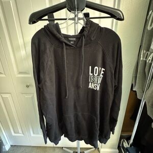 Torrid Black Hoodie with Inspirational Text